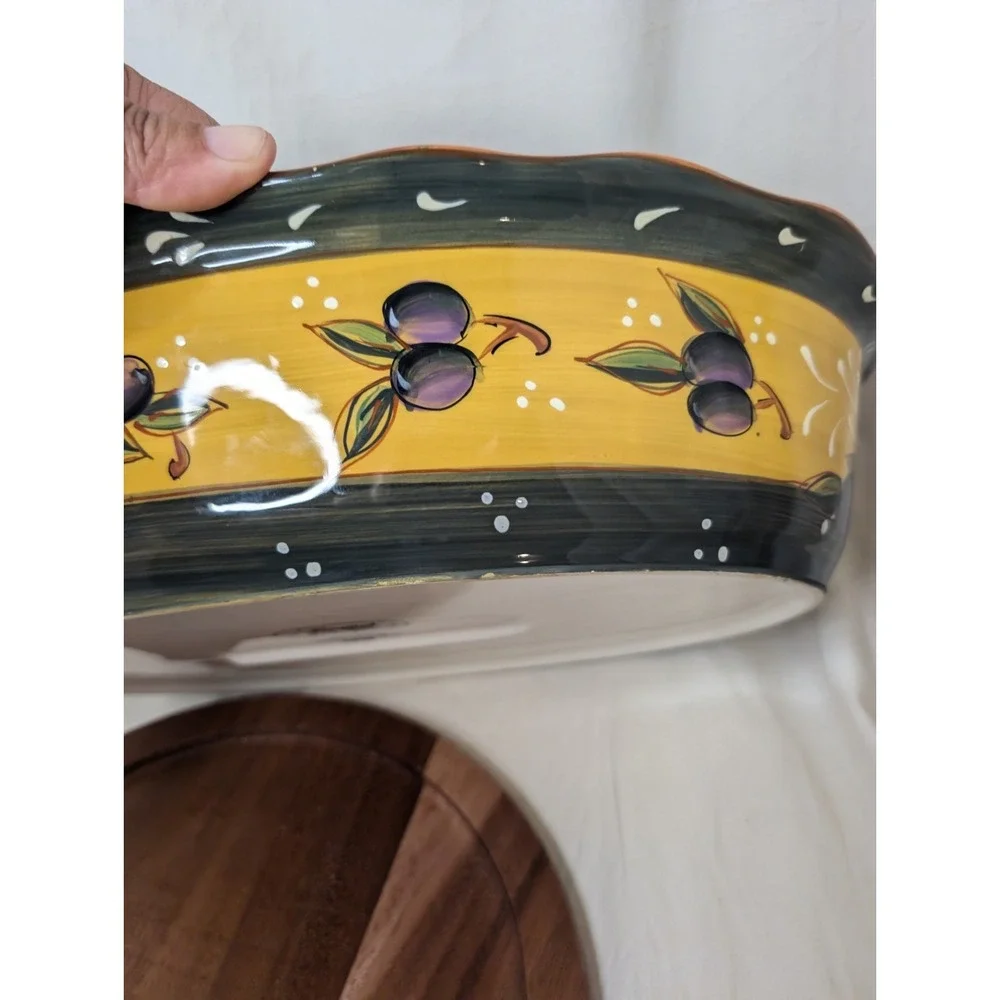 French Olivesby Certified International 14 Inch Oval Baker Kitchen‎ Bakeware